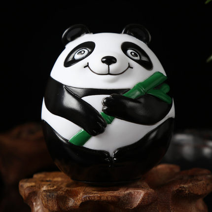 熊猫不倒翁中国风特色旅游纪念品外事出国送外国宝宝儿童玩偶玩具